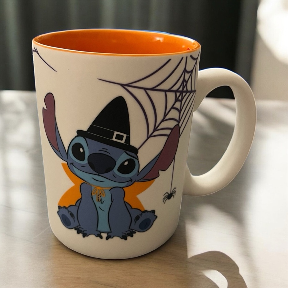 Disney Stitch Halloween Mug with Orange Interior - NWOT - Picture 2 of 3